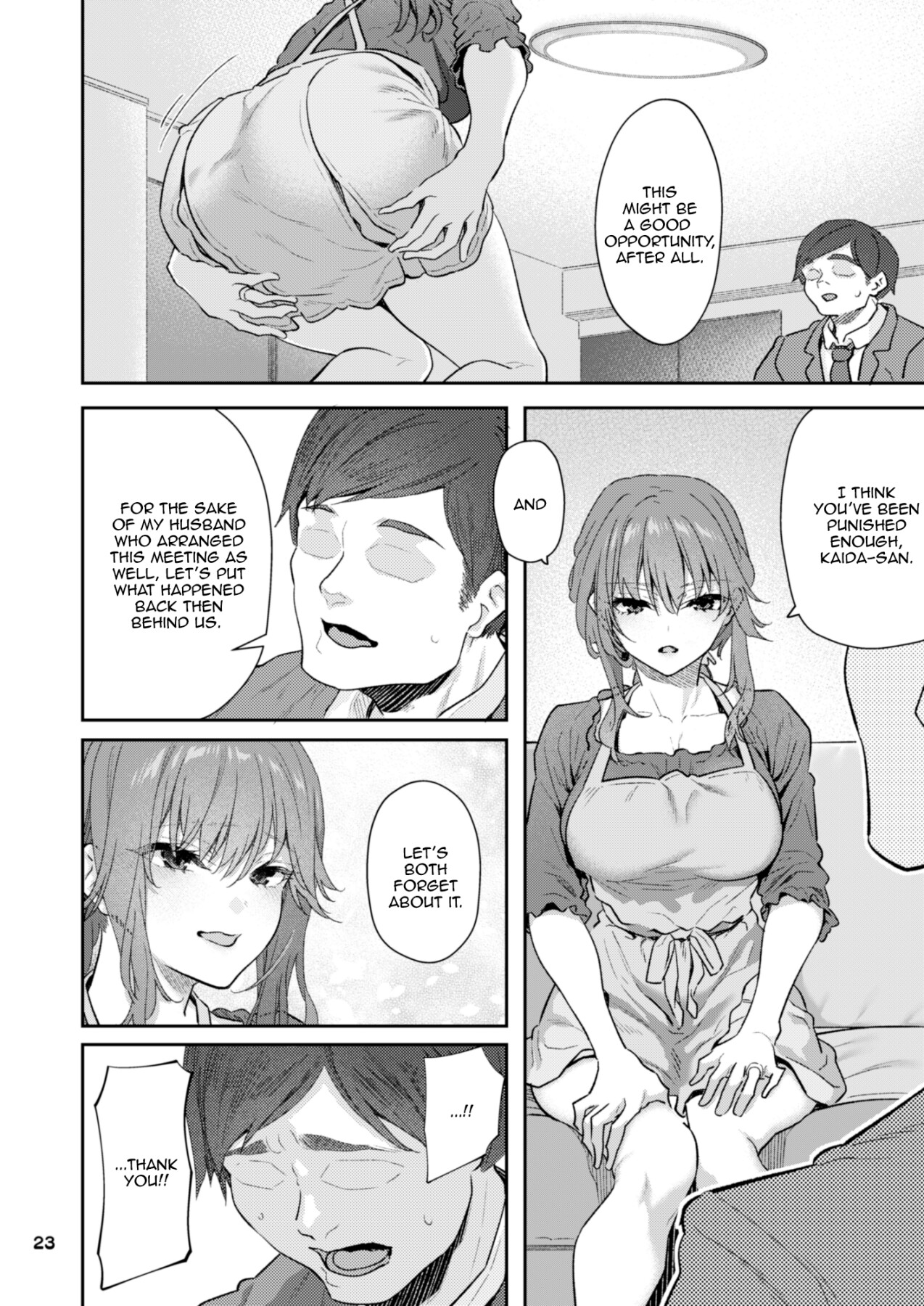 Hentai Manga Comic-Yoshino Miyuki (24), former subordinate, newly married, in casual clothes and a suit-Read-23